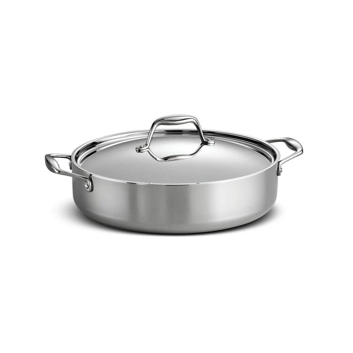 Tramontina 6 Qt Tri-Ply Clad Stainless Steel Covered Braiser 5 Tramontina 6 Qt Tri-Ply Clad Stainless Steel Covered Braiser - Image 3