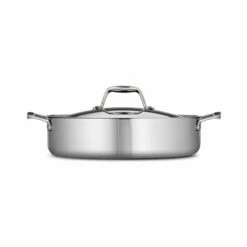 Tramontina 6 Qt Tri-Ply Clad Stainless Steel Covered Braiser 12 Tramontina 6 Qt Tri-Ply Clad Stainless Steel Covered Braiser -TRAMONTINA Sales 80116067IXM002G