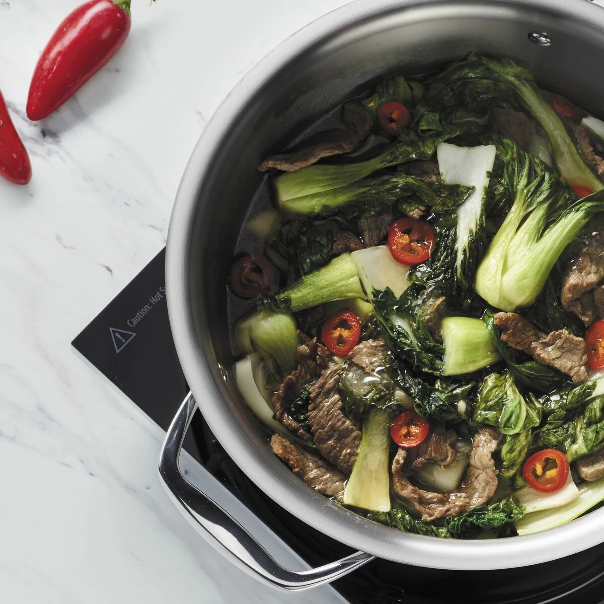 Tramontina 4 Qt Tri-Ply Clad Stainless Steel Covered Universal Pan 8 Tramontina 4 Qt Tri-Ply Clad Stainless Steel Covered Universal Pan - Image 6