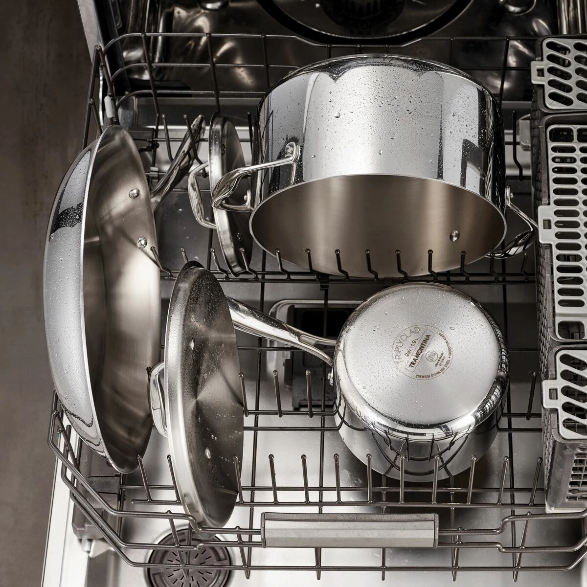 Tramontina 10 Pc Tri-Ply Clad Stainless Steel Cookware Set 10 Tramontina 10 Pc Tri-Ply Clad Stainless Steel Cookware Set - Image 8