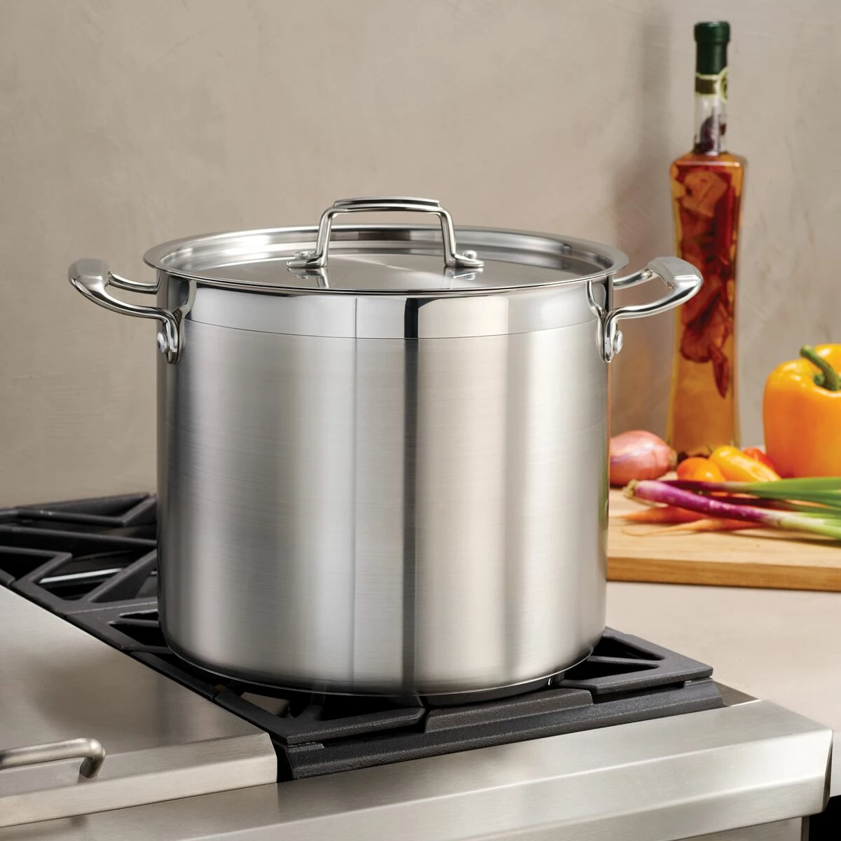 Tramontina 12 Qt Stainless Steel Covered Stock Pot 8 Tramontina 12 Qt Stainless Steel Covered Stock Pot - Image 6