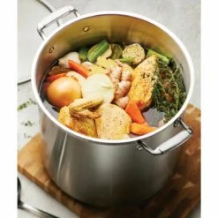 Tramontina 24 Qt Stainless Steel Covered Stock Pot 10 Tramontina 24 Qt Stainless Steel Covered Stock Pot -TRAMONTINA Sales 80120003IXM006G