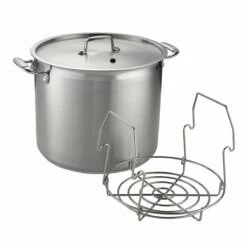 Tramontina 22 Qt Stainless Steel Canning Stock Pot With Rack 21 Tramontina 22 Qt Stainless Steel Canning Stock Pot With Rack -TRAMONTINA Sales 80120006IXM001G