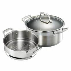 Tramontina 5 Qt Stainless Steel Steamer Set -TRAMONTINA Sales 80120523IXM001G