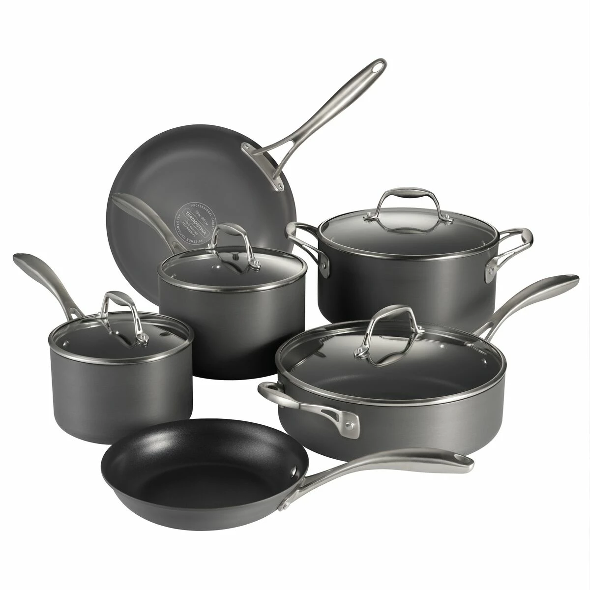 Tramontina Hard Anodized 10 Pc Cookware Set 4 Tramontina Hard Anodized 10 Pc Cookware Set - Image 2