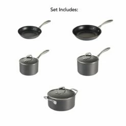 Tramontina Hard Anodized 8 Pc Cookware Set -TRAMONTINA Sales 80123068IXM007G