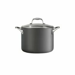 Tramontina 8 Qt Hard Anodized Aluminum Covered Stock Pot 11 Tramontina 8 Qt Hard Anodized Aluminum Covered Stock Pot -TRAMONTINA Sales 80123077IXM003G