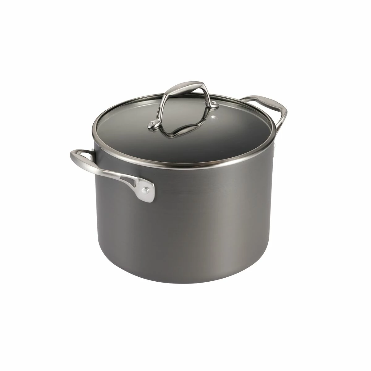 Tramontina 8 Qt Hard Anodized Aluminum Covered Stock Pot 4 Tramontina 8 Qt Hard Anodized Aluminum Covered Stock Pot - Image 2