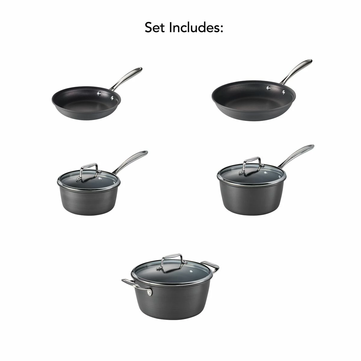 Tramontina Gourmet 8 Pc Hard Anodized Aluminum Nonstick Cookware Set 11 Tramontina Gourmet 8 Pc Hard Anodized Aluminum Nonstick Cookware Set - Image 9