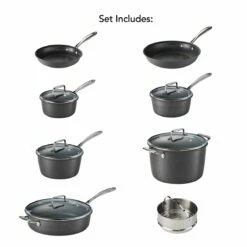 Tramontina Hard Anodized 13 Pc Cookware Set -TRAMONTINA Sales 80123574IXM009G