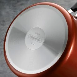 Tramontina 6 Pc Aluminum Stackable Sauce Pan Set - Metallic Red -TRAMONTINA Sales 80124123IXM004G