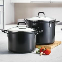 Tramontina 4-Piece Nonstick Stock Pot Set (8 Quart And 12 Quart)