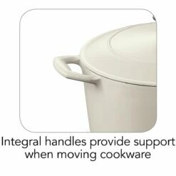 Tramontina 5.5 Qt Enameled Cast-Iron Series 1000 Covered Round Dutch Oven - Matte White -TRAMONTINA Sales 80131035IXI002G