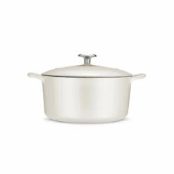 Tramontina 5.5 Qt Enameled Cast-Iron Series 1000 Covered Round Dutch Oven - Matte White -TRAMONTINA Sales 80131035IXM003G