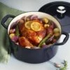 Tramontina 5.5 Qt Enameled Cast-Iron Series 1000 Covered Round Dutch Oven - Dark Blue 2 Tramontina 5.5 Qt Enameled Cast-Iron Series 1000 Covered Round Dutch Oven - Dark Blue -TRAMONTINA Sales 80131038PRM001G
