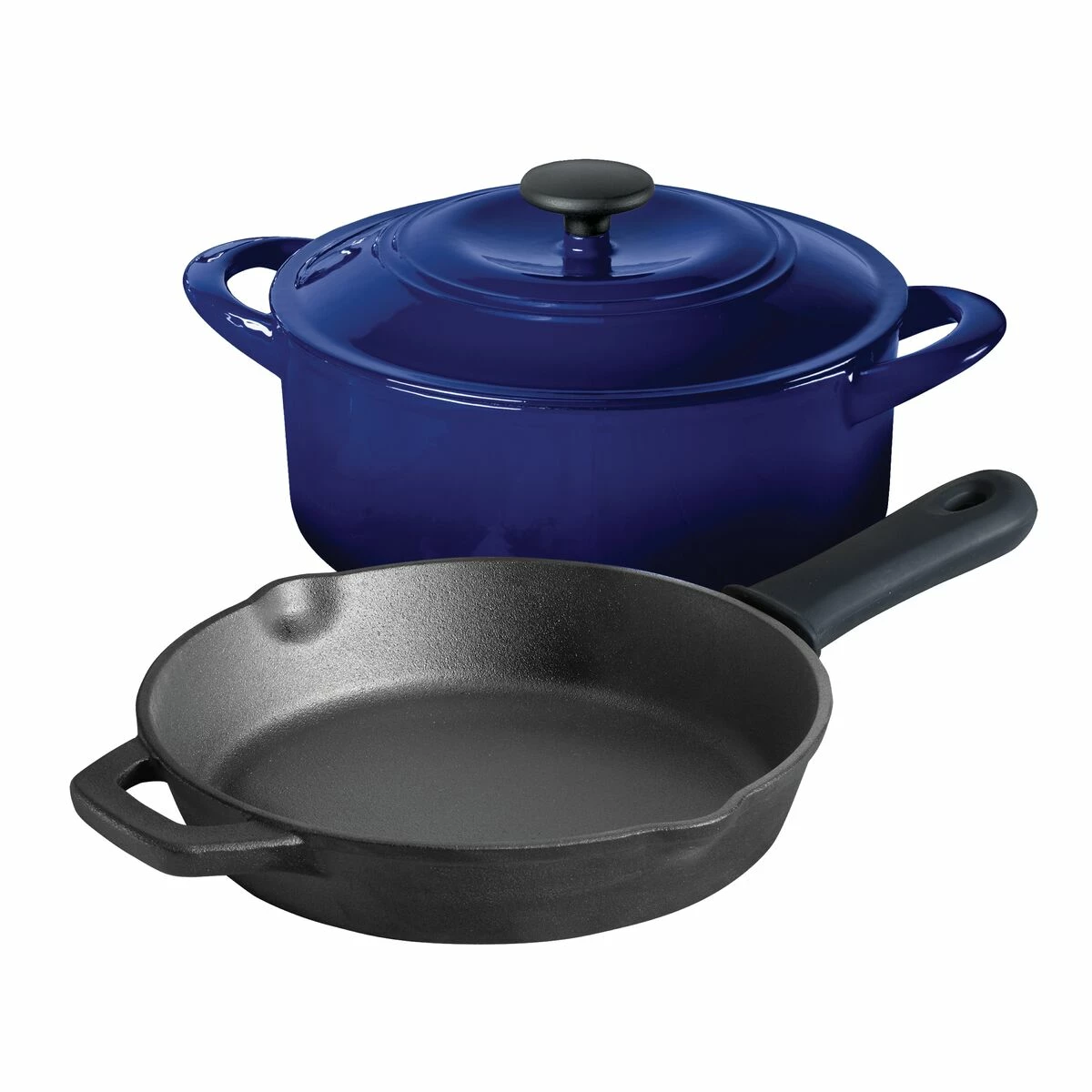Tramontina 3 Pc Essential Cast Iron Cookware Set - Blue 8 Tramontina 3 Pc Essential Cast Iron Cookware Set - Blue - Image 6