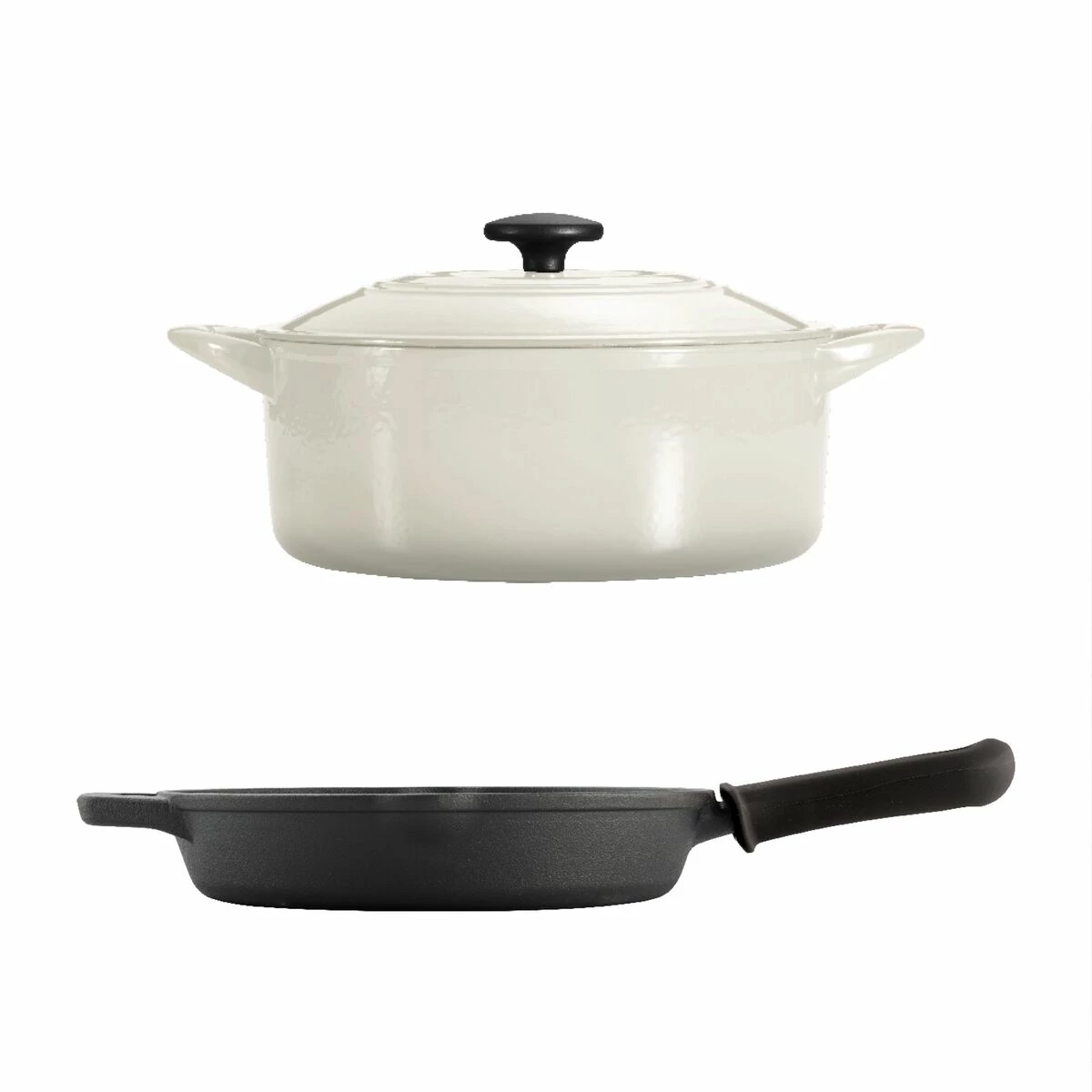 Tramontina 3 Pc Essential Cast Iron Cookware Set - Latte 7 Tramontina 3 Pc Essential Cast Iron Cookware Set - Latte - Image 5