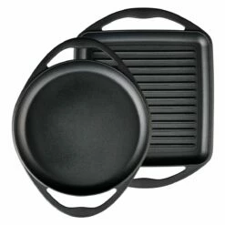 Tramontina 2 Pk Pre-Seasoned Cast Iron Grill And Griddle Set 14 Tramontina 2 Pk Pre-Seasoned Cast Iron Grill And Griddle Set -TRAMONTINA Sales 80131042IXM003G
