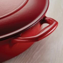 Tramontina 5.5 Qt Enameled Cast-Iron Series 1000 Covered Round Dutch Oven - Gradated Red -TRAMONTINA Sales 80131047IXM005G