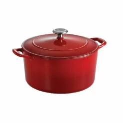 Tramontina 6.5 Qt Enameled Cast-Iron Series 1000 Covered Round Dutch Oven - Gradated Red -TRAMONTINA Sales 80131048IXM001G
