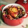 Tramontina 6.5 Qt Enameled Cast-Iron Series 1000 Covered Round Dutch Oven - Gradated Red -TRAMONTINA Sales 80131048PRM001G