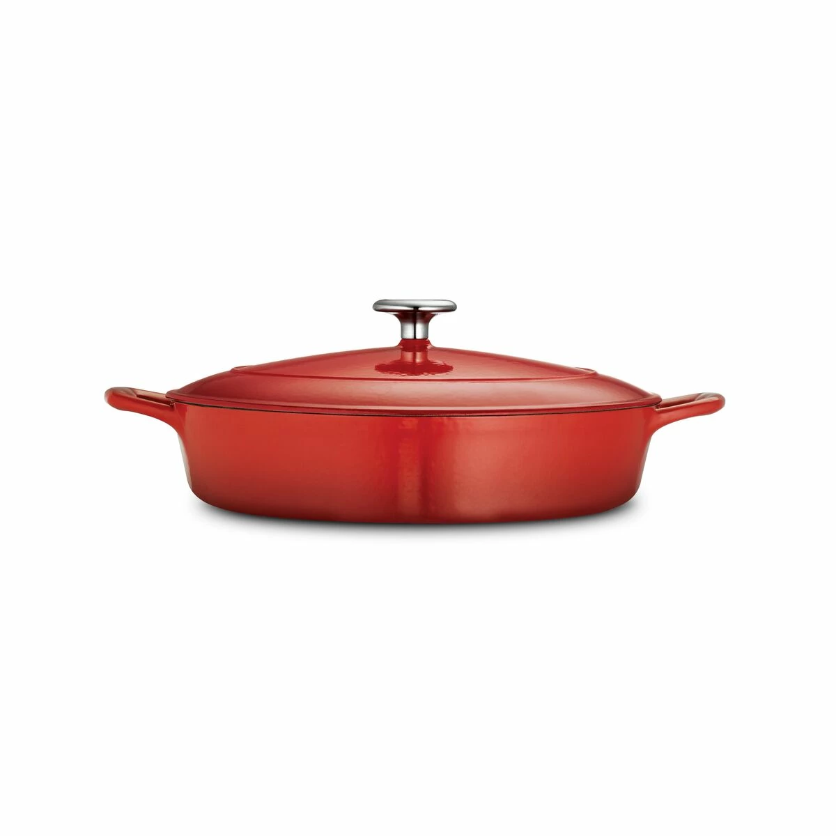 Tramontina 4 Qt Enameled Cast-Iron Series 1000 Covered Braiser - Gradated Red 7 Tramontina 4 Qt Enameled Cast-Iron Series 1000 Covered Braiser - Gradated Red - Image 5