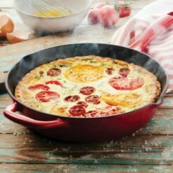 Tramontina 10 In Enameled Cast-Iron Series 1000 Skillet - Gradated Red -TRAMONTINA Sales 80131054IXM003G