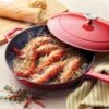 Tramontina 12 In Enameled Cast-Iron Series 1000 Covered Skillet - Gradated Red 1 Tramontina 12 In Enameled Cast-Iron Series 1000 Covered Skillet - Gradated Red -TRAMONTINA Sales 80131058PRM001G