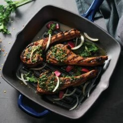 Tramontina 11 In Enameled Cast-Iron Series 1000 Grill Pan - Gradated Cobalt