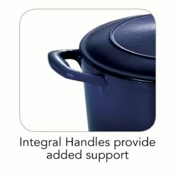 Tramontina 3.5 Qt Enameled Cast-Iron Series 1000 Covered Round Dutch Oven - Gradated Cobalt -TRAMONTINA Sales 80131074IXI002G