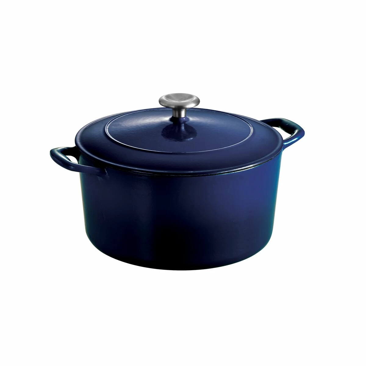 Tramontina 6.5 Qt Enameled Cast-Iron Series 1000 Covered Round Dutch Oven - Gradated Cobalt 8 Tramontina 6.5 Qt Enameled Cast-Iron Series 1000 Covered Round Dutch Oven - Gradated Cobalt - Image 6