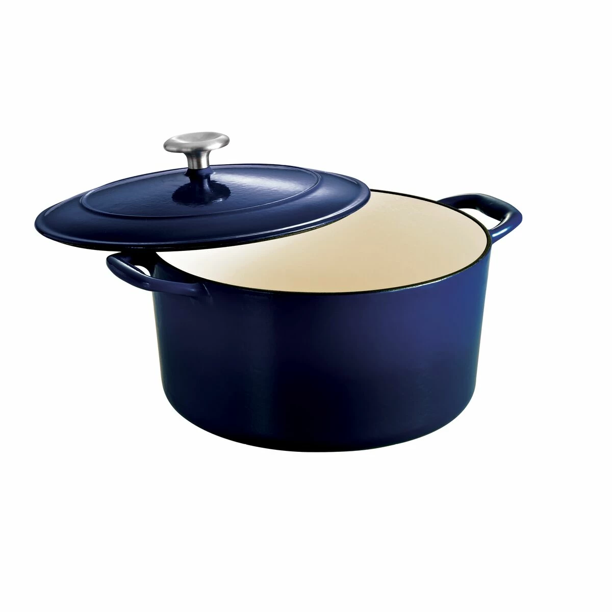 Tramontina 6.5 Qt Enameled Cast-Iron Series 1000 Covered Round Dutch Oven - Gradated Cobalt 4 Tramontina 6.5 Qt Enameled Cast-Iron Series 1000 Covered Round Dutch Oven - Gradated Cobalt - Image 2