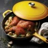 Tramontina 12 In Enameled Cast Iron Covered Skillet - Sunrise -TRAMONTINA Sales 80131083PRM001G