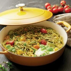 Tramontina 4 Qt Enameled Cast Iron Covered Braiser - Sunrise