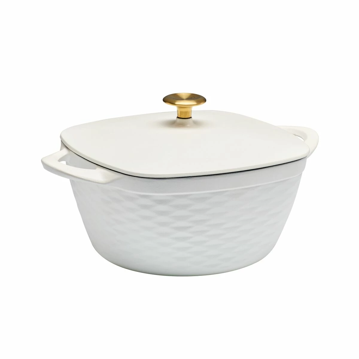 Tramontina Prisma 7 Qt Enameled Cast Iron Covered Square Dutch Oven - Matte White 10 Tramontina Prisma 7 Qt Enameled Cast Iron Covered Square Dutch Oven - Matte White - Image 8