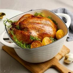 Tramontina Prisma 7 Qt Enameled Cast Iron Covered Square Dutch Oven - Matte White 16 Tramontina Prisma 7 Qt Enameled Cast Iron Covered Square Dutch Oven - Matte White -TRAMONTINA Sales 80131107IXM005G