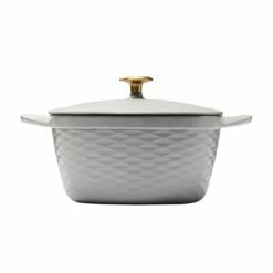 Tramontina Prisma 7 Qt Enameled Cast Iron Covered Square Dutch Oven - Matte Gray -TRAMONTINA Sales 80131108IXM003G