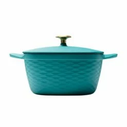 Tramontina Prisma 7 Qt Enameled Cast Iron Covered Square Dutch Oven - Matte Teal -TRAMONTINA Sales 80131109IXM002G