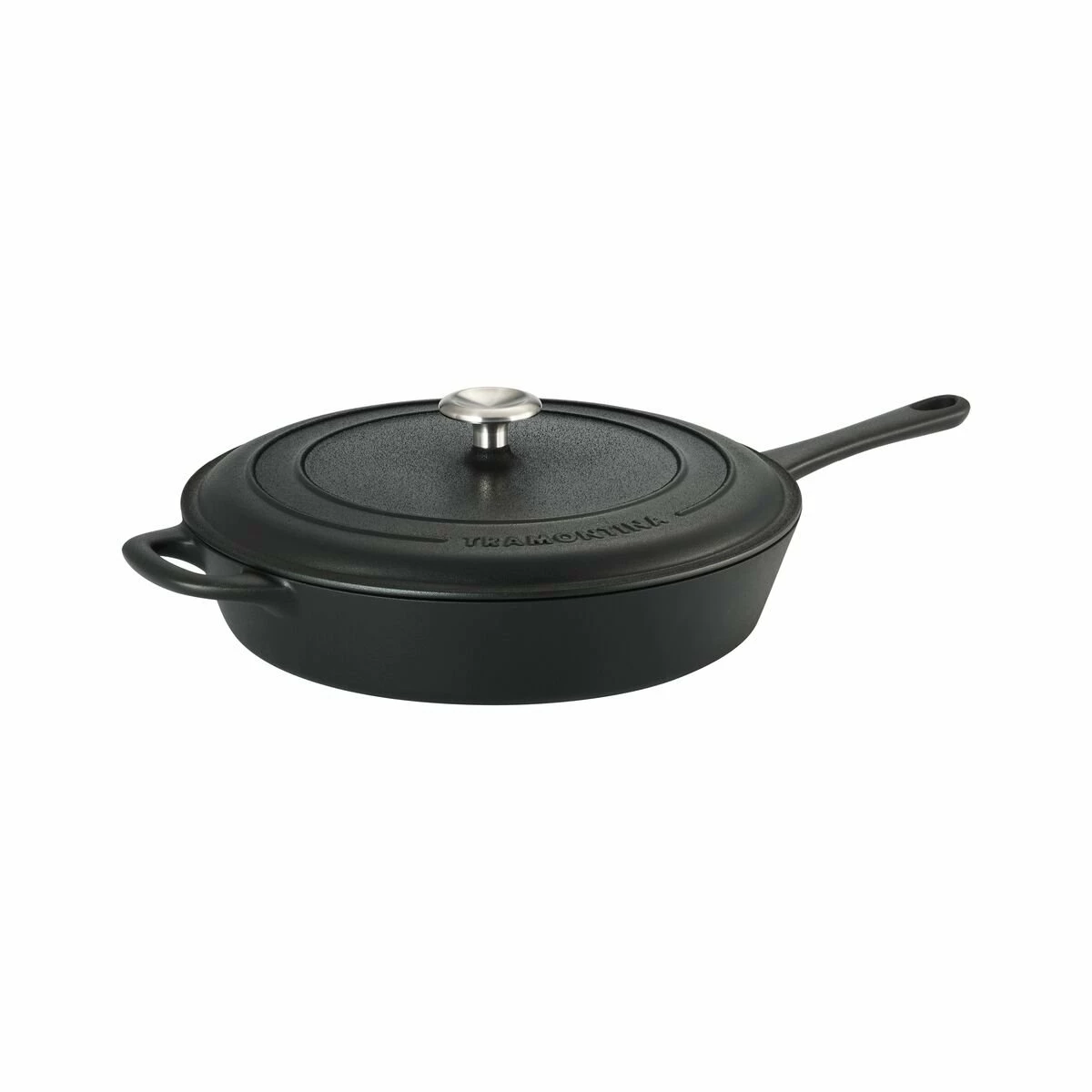 Tramontina 12.5" Cast Iron Covered Skillet Pre-Seasoned 8 Tramontina 12.5" Cast Iron Covered Skillet Pre-Seasoned - Image 6