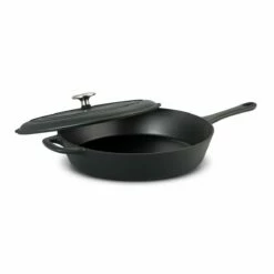 Tramontina 12.5" Cast Iron Covered Skillet Pre-Seasoned 12 Tramontina 12.5" Cast Iron Covered Skillet Pre-Seasoned -TRAMONTINA Sales 80131340IXM002G