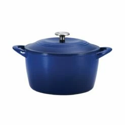 Tramontina 7 Qt Enameled Cast Iron Covered Tall Round Dutch Oven - Classic Blue 11 Tramontina 7 Qt Enameled Cast Iron Covered Tall Round Dutch Oven - Classic Blue -TRAMONTINA Sales 80131358IXM001G