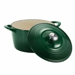 Tramontina 7 Qt Enameled Cast Iron Covered Tall Round Dutch Oven - Basil 12 Tramontina 7 Qt Enameled Cast Iron Covered Tall Round Dutch Oven - Basil -TRAMONTINA Sales 80131360IXM002G