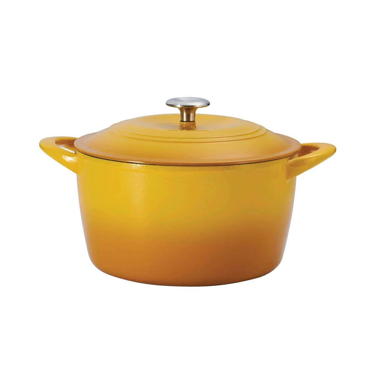 Tramontina 7 Qt Enameled Cast Iron Covered Tall Round Dutch Oven - Sunrise 5 Tramontina 7 Qt Enameled Cast Iron Covered Tall Round Dutch Oven - Sunrise - Image 3