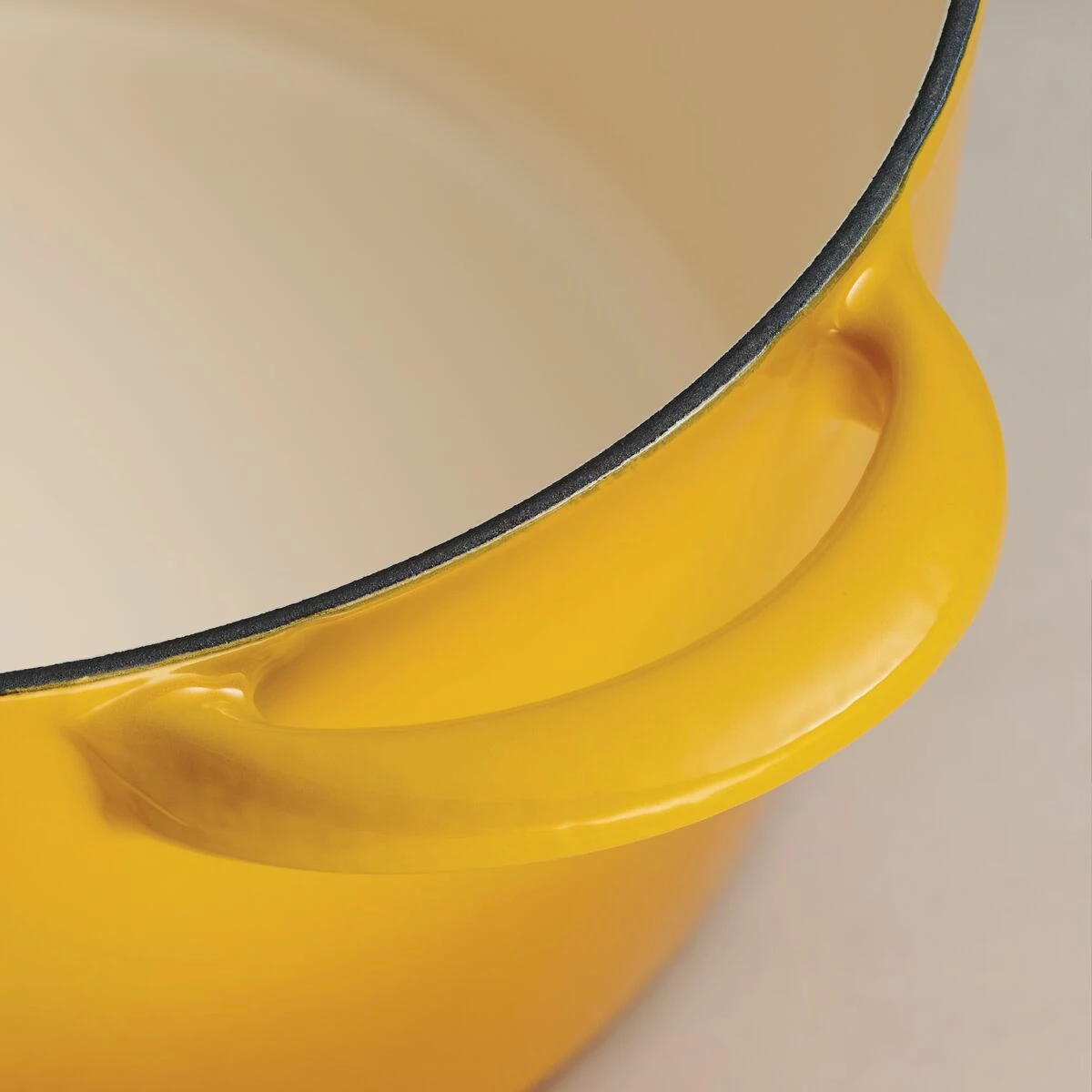 Tramontina 7 Qt Enameled Cast Iron Covered Tall Round Dutch Oven - Sunrise 8 Tramontina 7 Qt Enameled Cast Iron Covered Tall Round Dutch Oven - Sunrise - Image 6