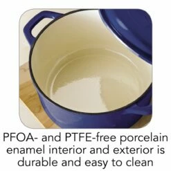 Tramontina 6.5 Qt Enameled Cast Iron Covered Dutch Oven - Gradated Blue -TRAMONTINA Sales 80131622IXI002G