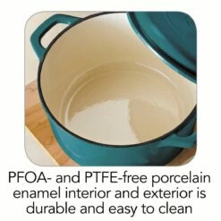 Tramontina 6.5 Qt Enameled Cast Iron Covered Dutch Oven - Gradated Teal 12 Tramontina 6.5 Qt Enameled Cast Iron Covered Dutch Oven - Gradated Teal -TRAMONTINA Sales 80131631IXI002G