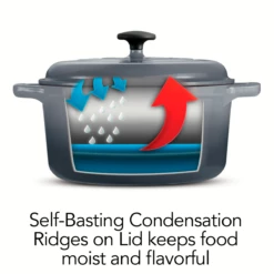 Tramontina 6.5 Qt Enameled Cast Iron Covered Dutch Oven - Gradated Gray -TRAMONTINA Sales 80131632ANI004G