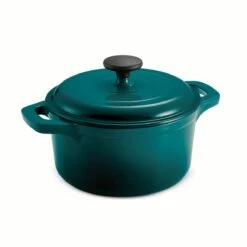 Tramontina 3.5 Qt Enameled Cast-Iron Round Dutch Oven - Teal -TRAMONTINA Sales 80131637IXM001G