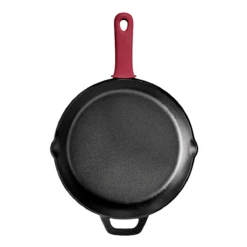 Tramontina Pre-seasoned Cast Iron 2 Pk Skillets With Silicone Grips -TRAMONTINA Sales 80131654ANM004G