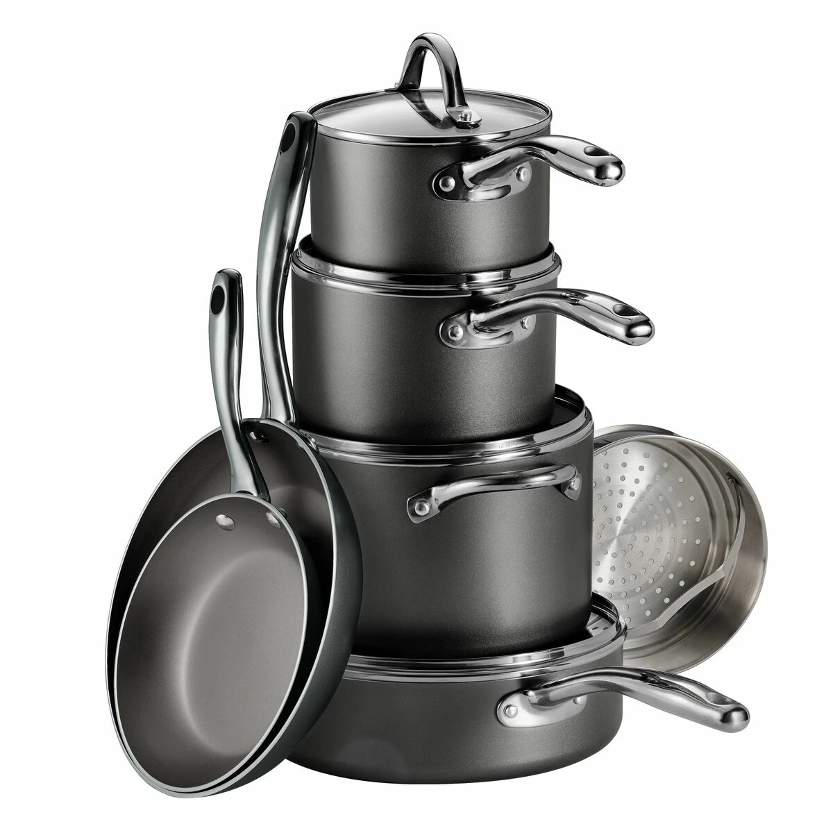 Tramontina 11 Pc Nonstick Cookware Set- Charcoal Gray 5 Tramontina 11 Pc Nonstick Cookware Set- Charcoal Gray - Image 3